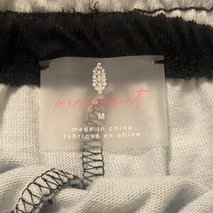 Free People Movement womens M Retro Rugby never worn shorts. NWOT navy stripe